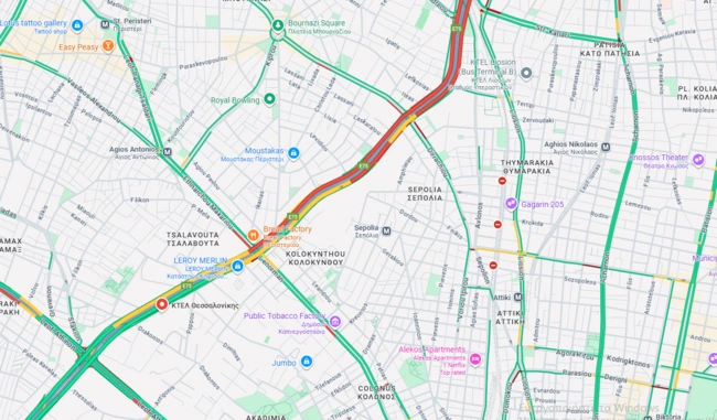 Η συμφόρηση στον Κηφισό