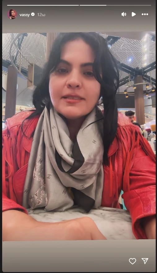 Το story της Vassy στο Instagram