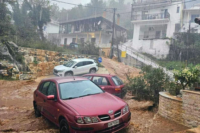 Θάσος κακοκαιρία Adel