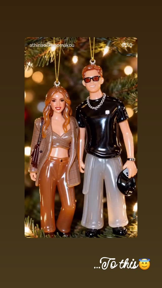 Αθηνά Οικονομάκου - Μπρούνο Τσερέλα στολίδια