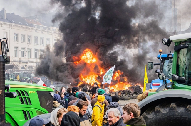 Αγροτικές κινητοποιήσεις στις Βρυξέλλες