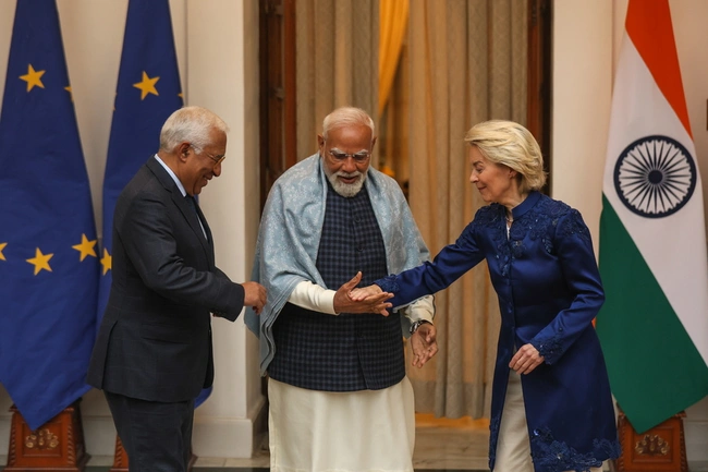 Αντόνιο Κόστα - Ναρέντρα Μόντι και Ούρσουλα φον ντερ Λάιεν