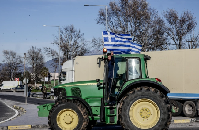 Αγρότες από το μπλόκο της Νίκαιας