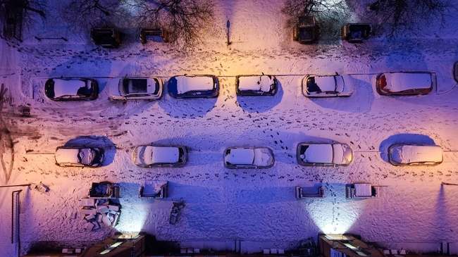 Ακόμα και η ατμόσφαιρα πήρε ροζ και μωβ αποχρώσεις