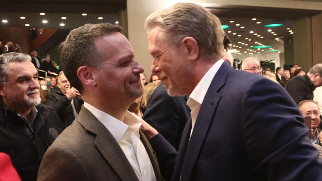 Χάρης Δούκας και Πάνος Γερουλάνος ΠΑΣΟΚ