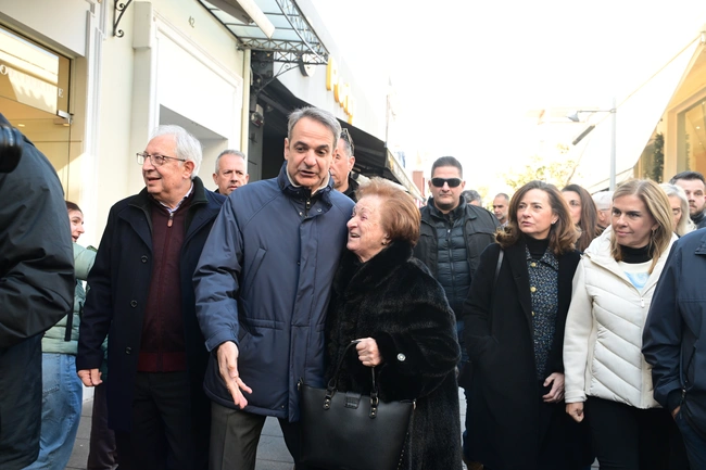 Ο Κυριάκος Μητσοτάκης στο Μαρούσι