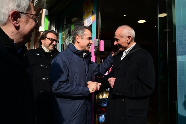 Ο Κυριάκος Μητσοτάκης στο Μαρούσι