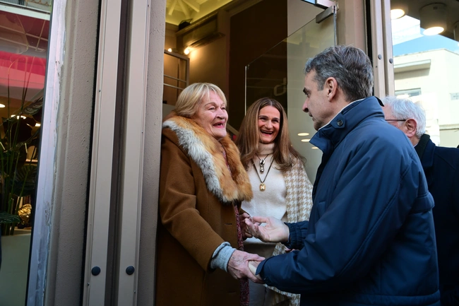 Ο Κυριάκος Μητσοτάκης στο Μαρούσι