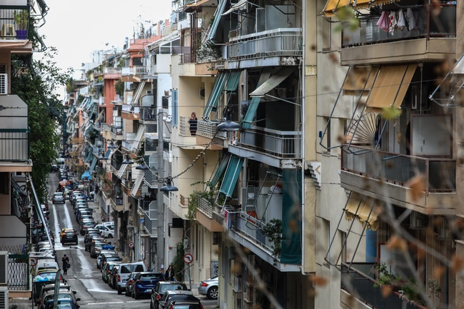 Πολυκατοικίες στο κέντρο της Αθήνας