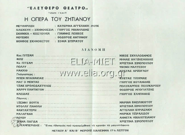 Νίκος Σκυλοδήμος Ελεύθερο Θέατρο