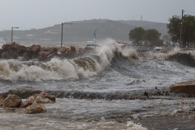 Καταστροφές στην Χίο 