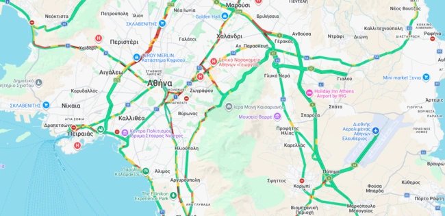 Κίνηση στους δρόμους (19/03 - 09:40)