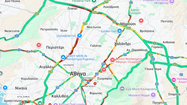 Κίνηση στους δρόμους (09/03 - 08:10)