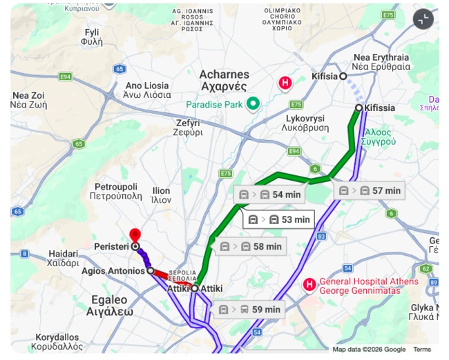 Περιστέρι - Κηφισιά