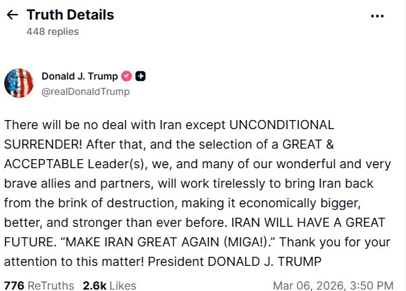 Ανάρτηση Τραμπ