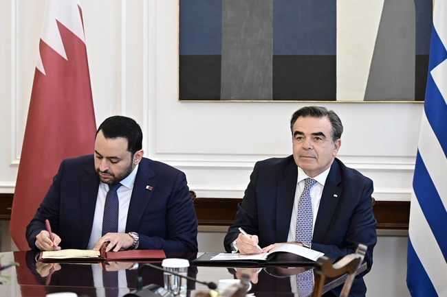 Υπογραφή μνημονίου συνεργασίας Ελλάδας - Κατάρ