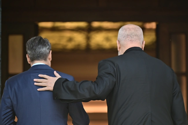 Συνάντηση Κυριάκου Μητσοτάκη - Έντι Ράμα