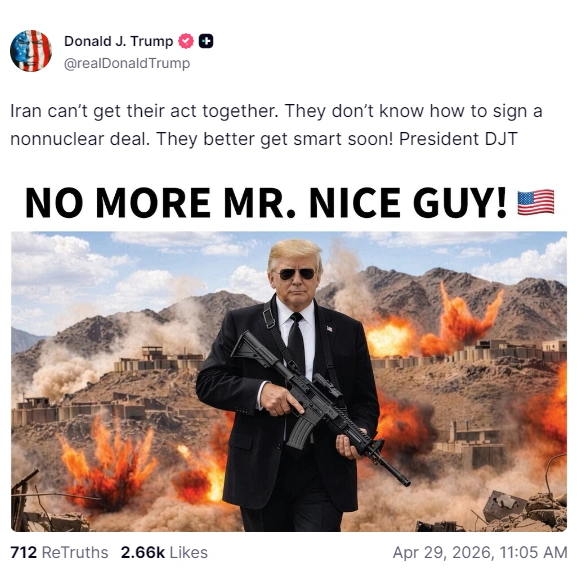 Οι νέες απειλές του Τραμπ στο Ιράν