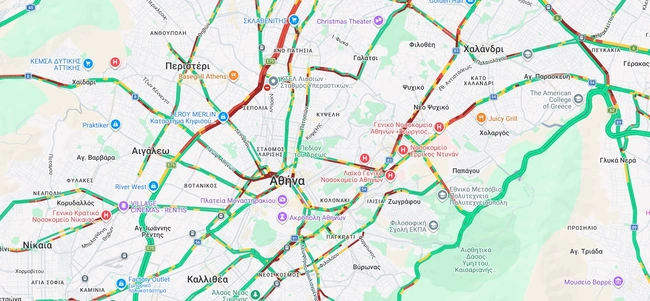 Κίνηση στους δρόμους (03/05 - 08:20)