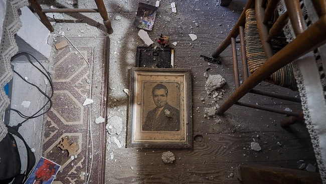 Ζημιές σε σπίτι από τον πρόσφατο σεισμό (7/6/2026) στην Εύβοια