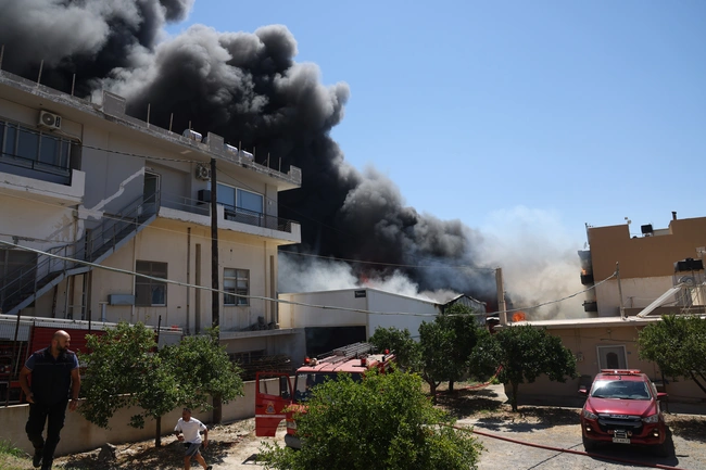 φωτια στο ηρακλειο