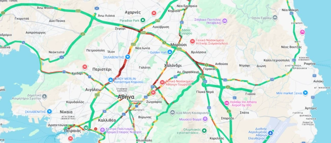 Κίνηση στους δρόμους (15/06 - 08:50)