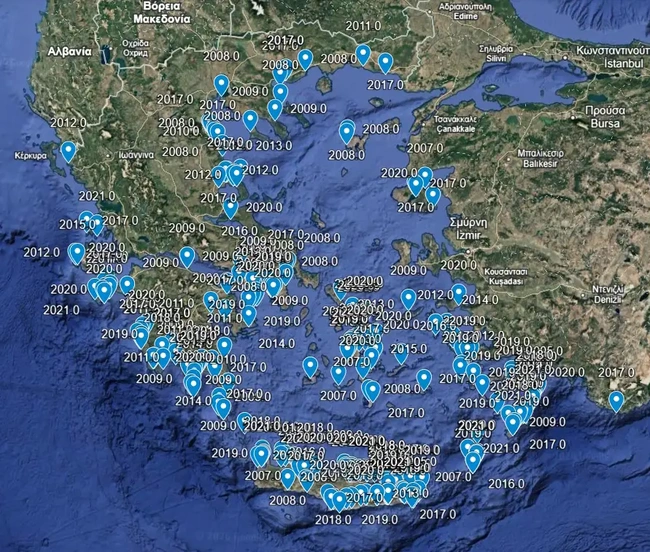 Οι θάλασσες όπου εντοπίζονται λαγοκέφαλοι