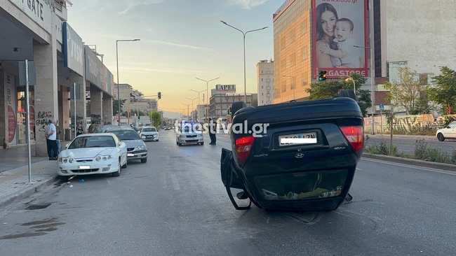 Τροχαίο ατύχημα στη Θεσσαλονίκη