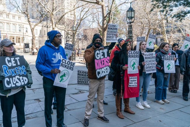 Διαμαρτυρία για την φυλακή Rikers Island