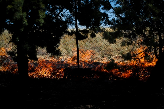 Φωτιά στο Δερβένι Θεσσαλονίκης