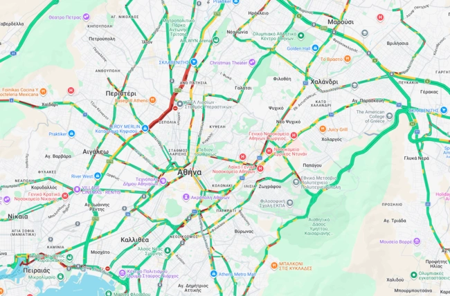 Κίνηση στους δρόμους (17/07 - 08:30)