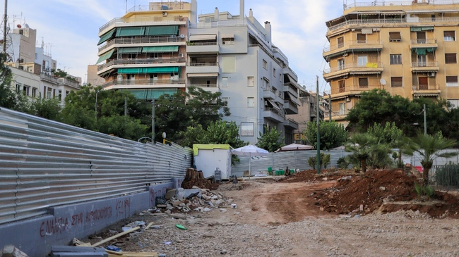 Έργα για τη διάνοιξη του μετρό στην Κυψέλη