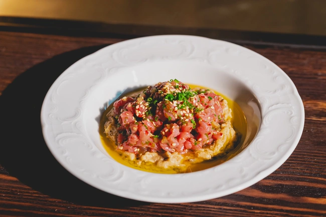 rhoe beef tartare