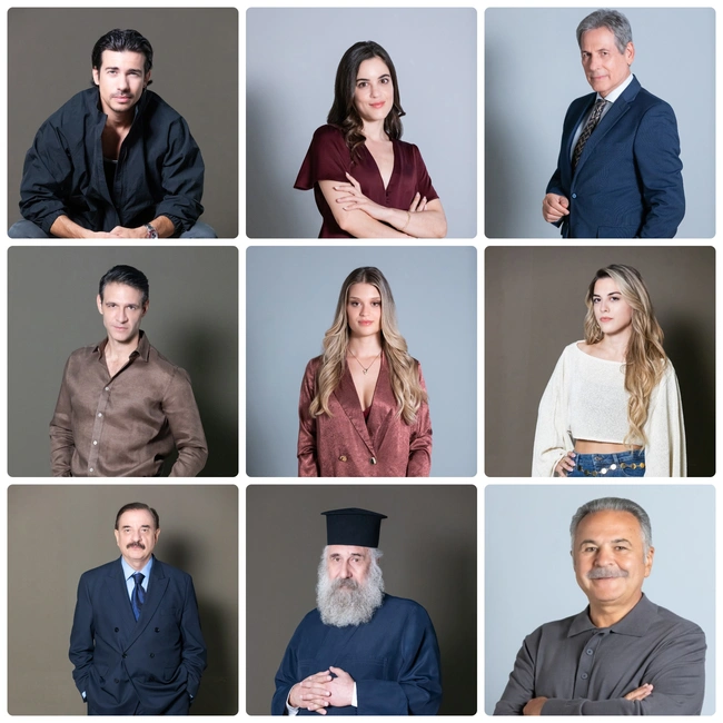 Δύο Μαύρα Πουκάμισα ηθοποιοί