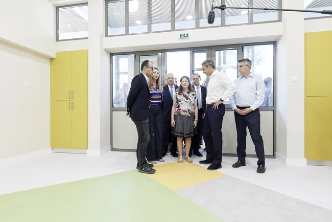 Η επίσκεψη Μητσοτάκη στο ειδικό σχολείο