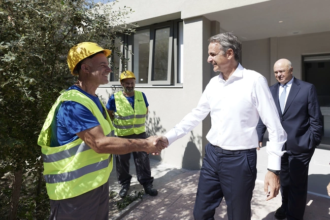 Η επίσκεψη Μητσοτάκη στο ειδικό σχολείο