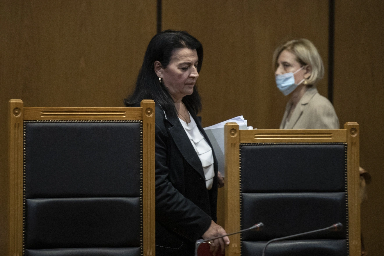 H Πρόεδρος του Δικαστήριου μαζί με την Εισαγγελέα.