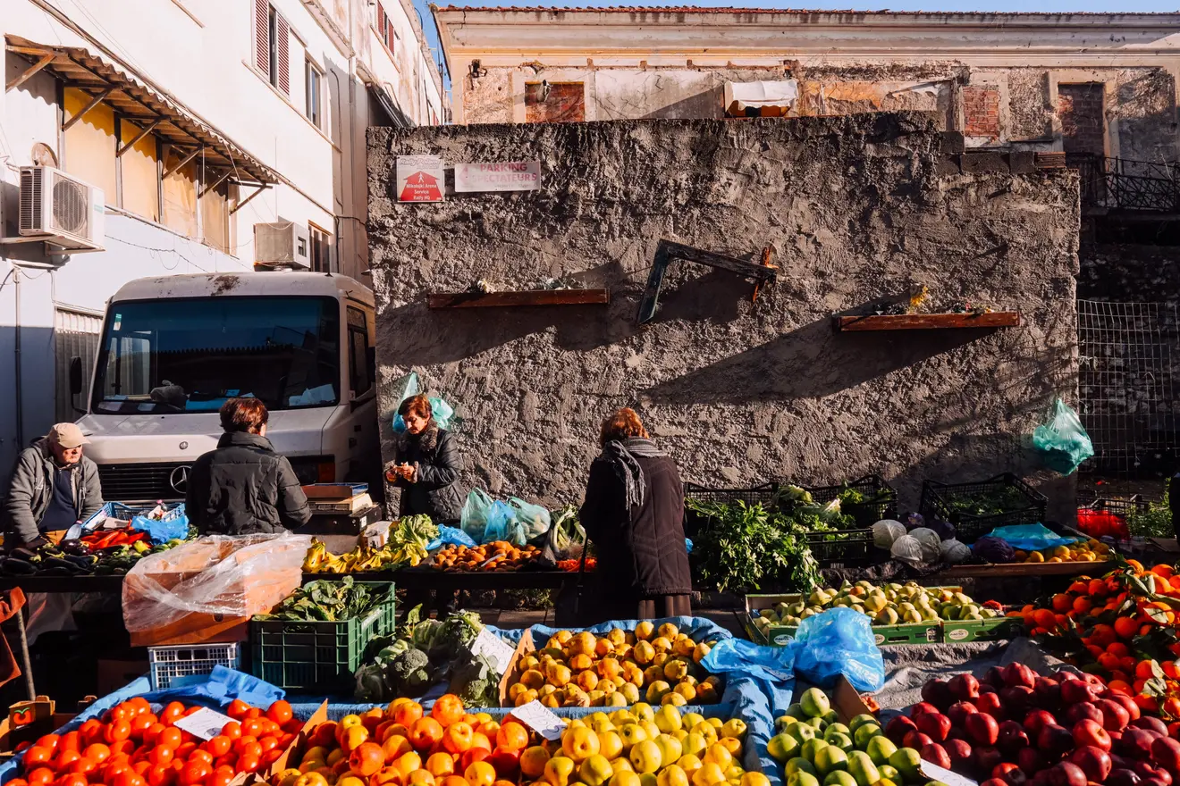 Η λαϊκή αγορά της Αμφιλοχίας.