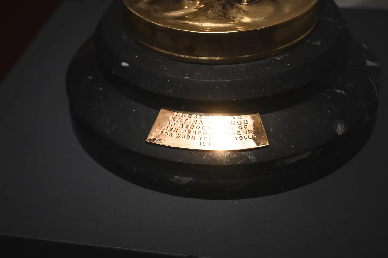 Λεπτομέρεια του χρυσού αγαλματιδίου.