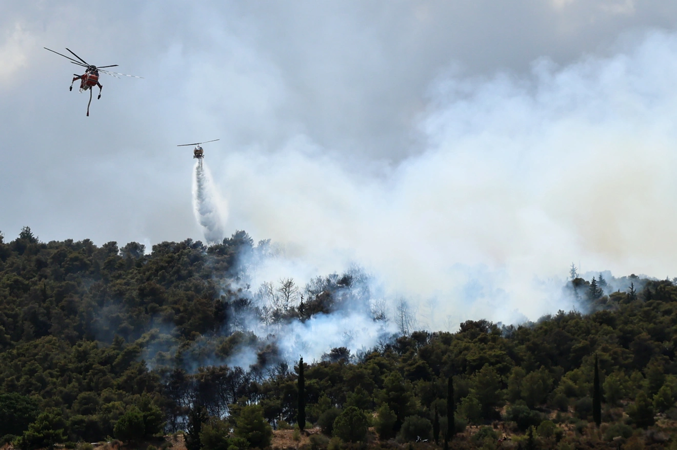 φωτιά γλυκά νερά drone