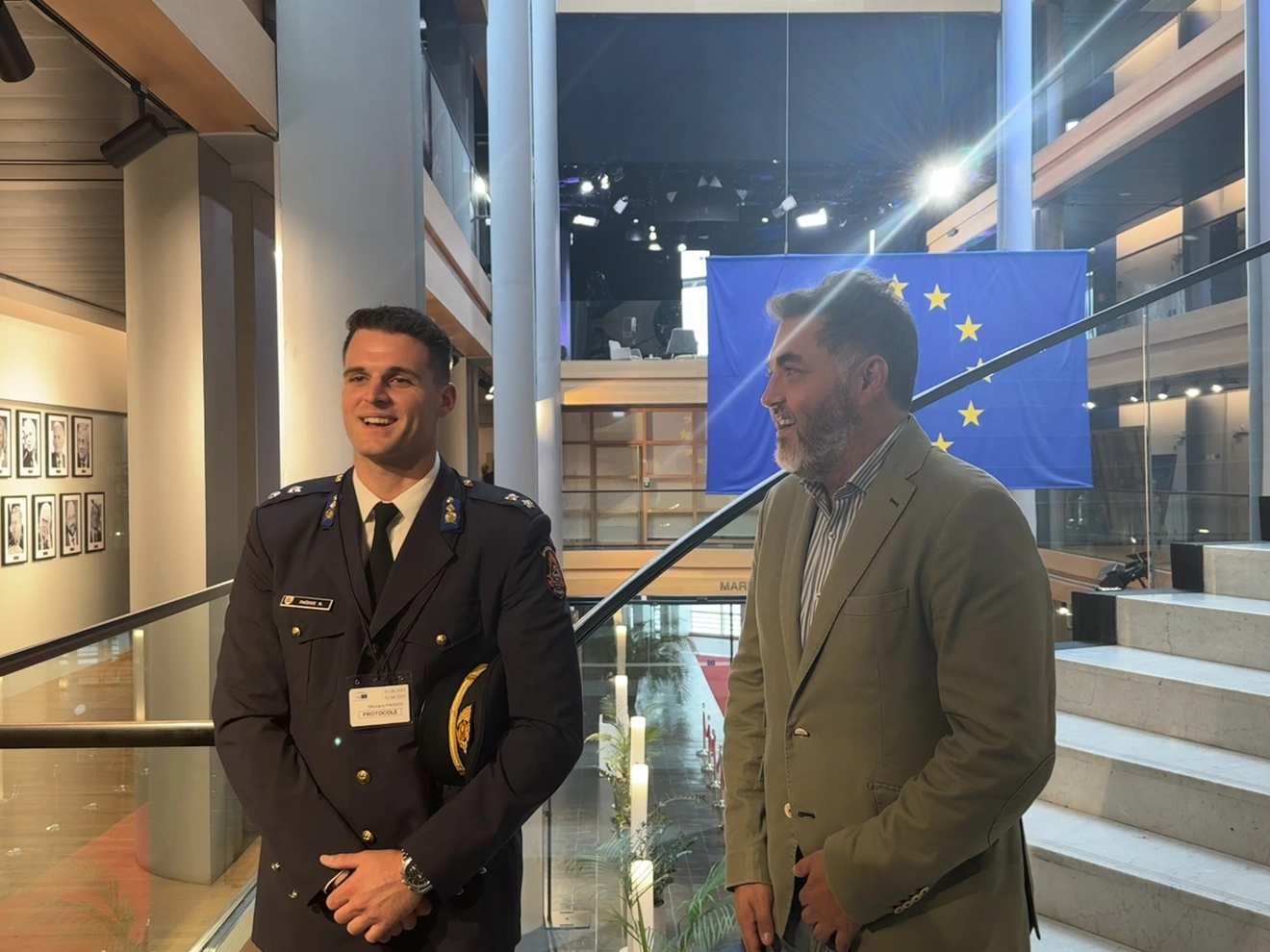 με τον Ισπανό Ευρωβουλευτή Jonás Fernández