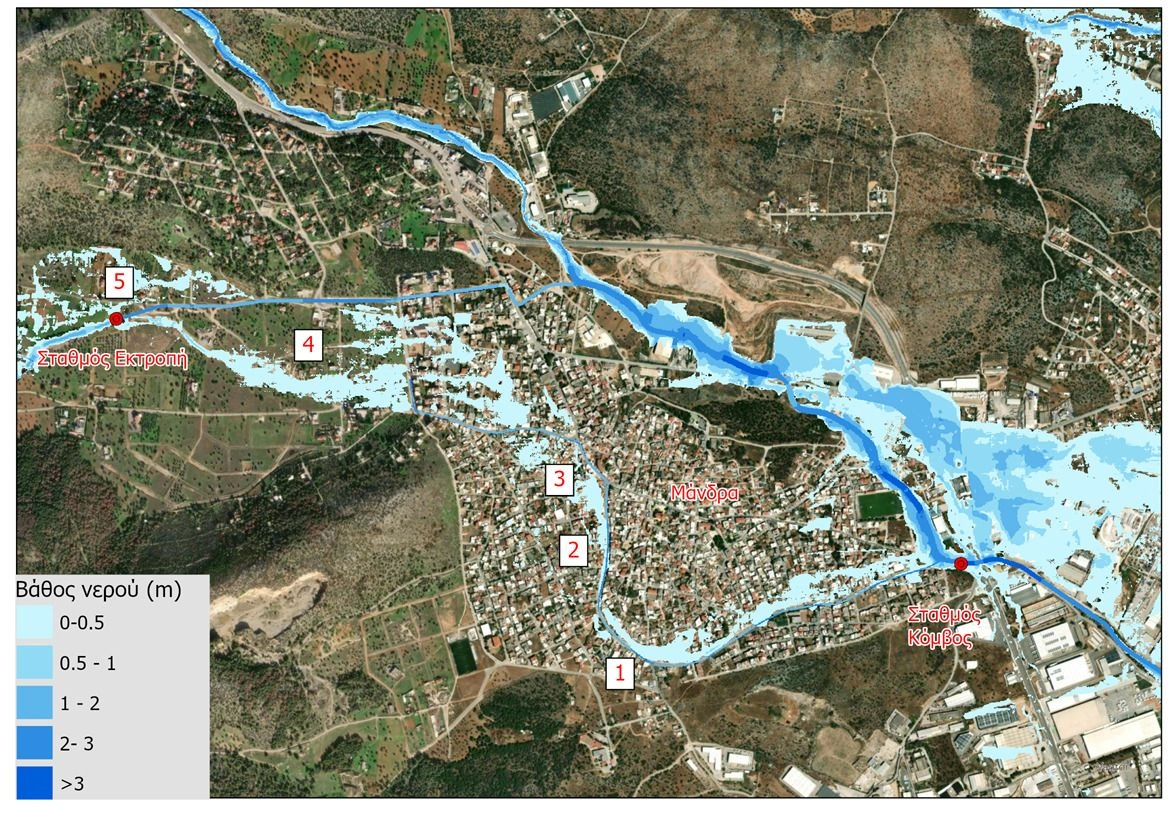 πλημμύρα Μάνδρα