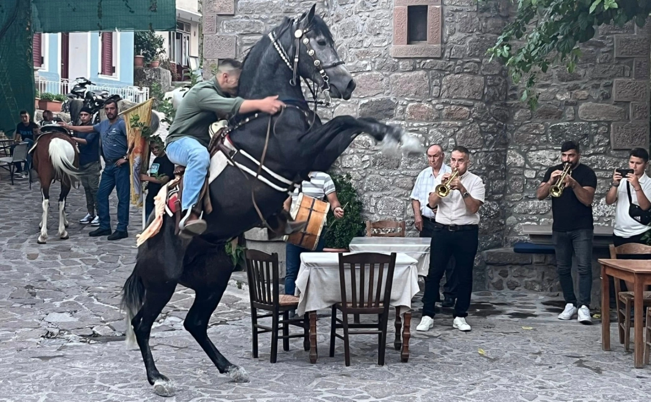 Λέσβος-πανηγύρι-αλογο