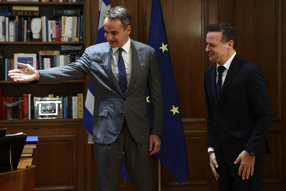 Συνάντηση Κυριάκου Μητσοτάκη - Χάρη Δούκα