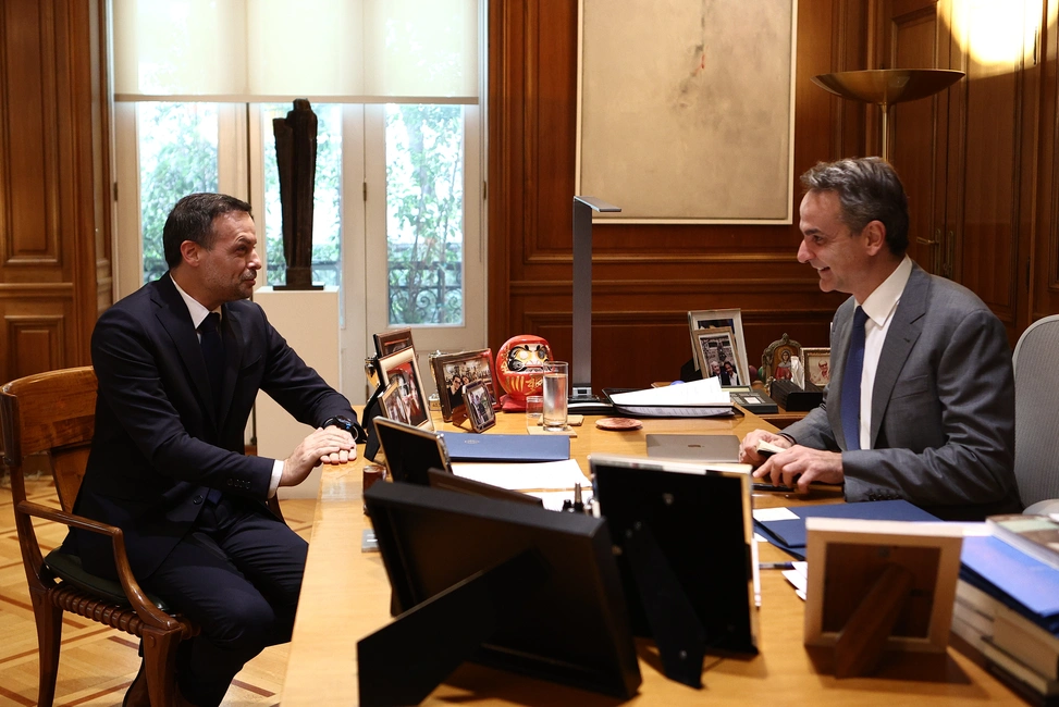 Συνάντηση Κυριάκου Μητσοτάκη - Χάρη Δούκα