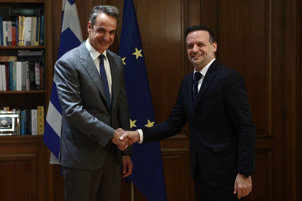 Συνάντηση Κυριάκου Μητσοτάκη - Χάρη Δούκα