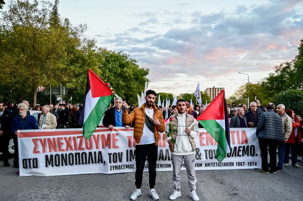 Η πορεία για το Πολυτεχνείο στη Θεσσαλονίκη