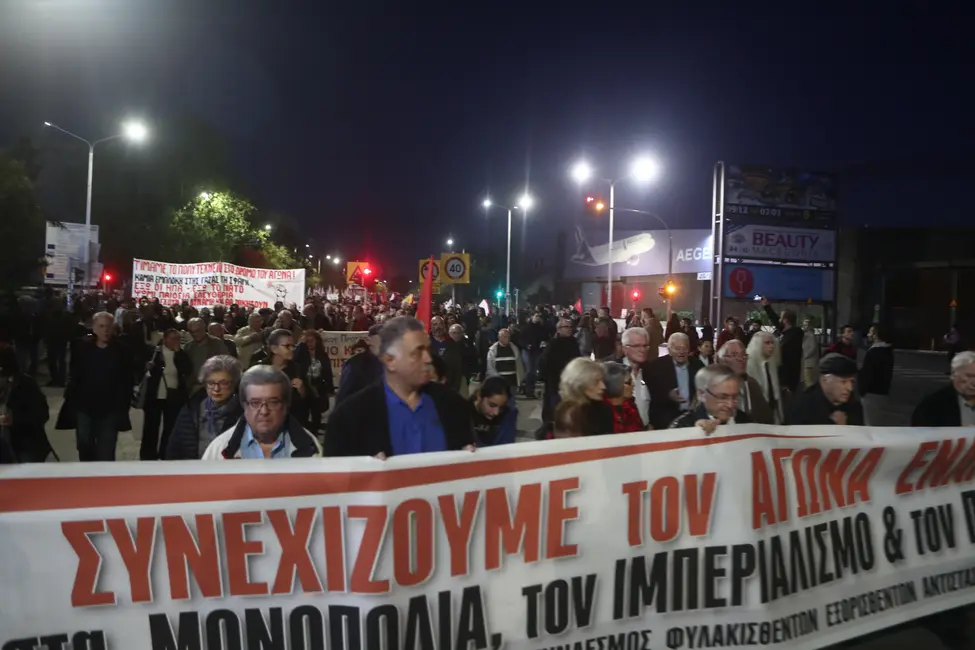 Η πορεία για το Πολυτεχνείο στη Θεσσαλονίκη