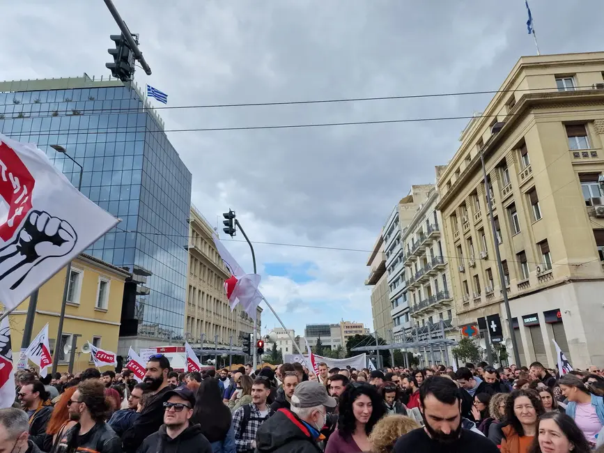 Συγκέντρωση για τον έναν χρόνο από την τραγωδία στα Τέμπη