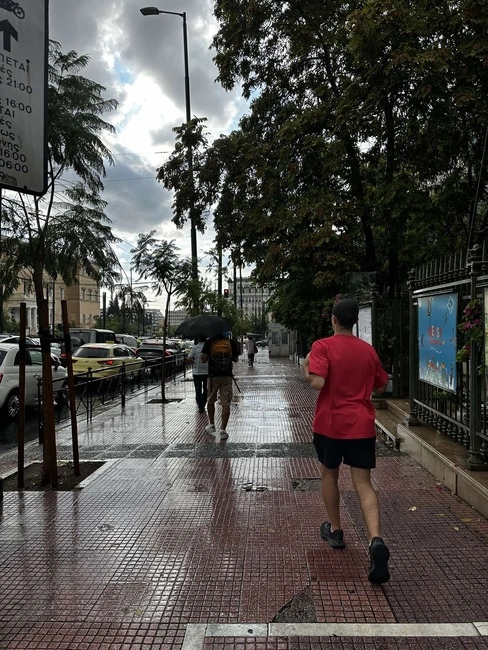 βροχη αθηνα